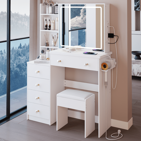 Cabinet Cushioned Vanity | 37" | Bathroom for Bathroom
