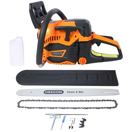 TK 62CC Gas Powered Chainsaw 20 Inch Oregon Chain&Bar 2-Cycle Petrol Handheld Cordless Chain Saw Gasoline Gas Chainsaws