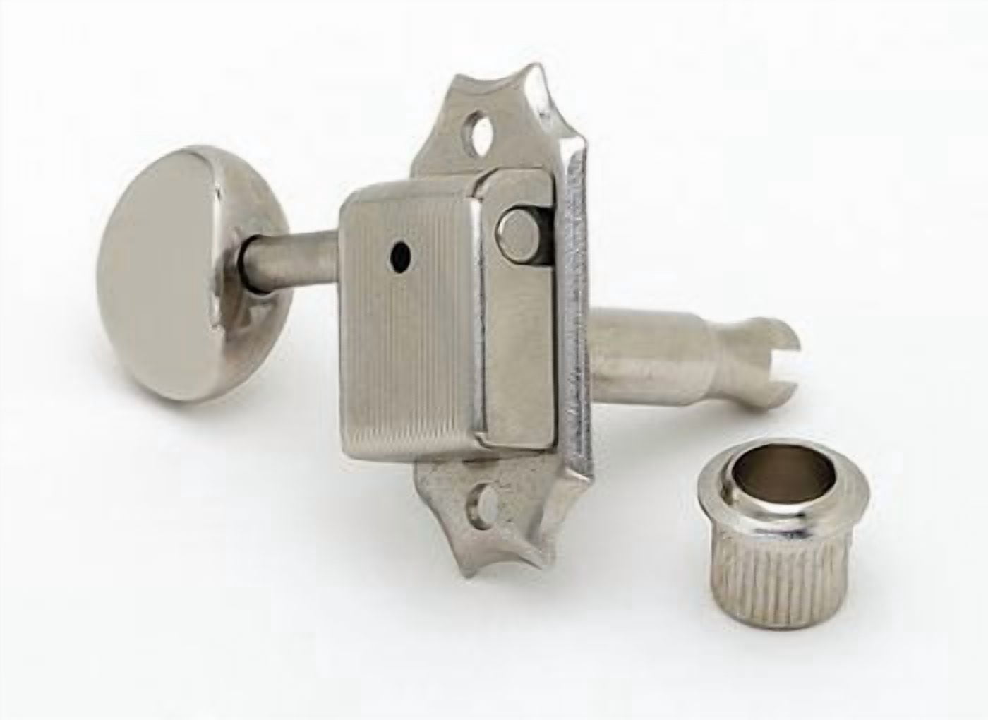Gotoh SD90 3x3 Vintage Style Keys with Keystone Buttons - Black | Gino Guitars