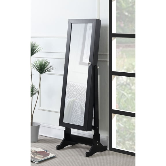 TK Casey Black Jewelry Cheval Mirror