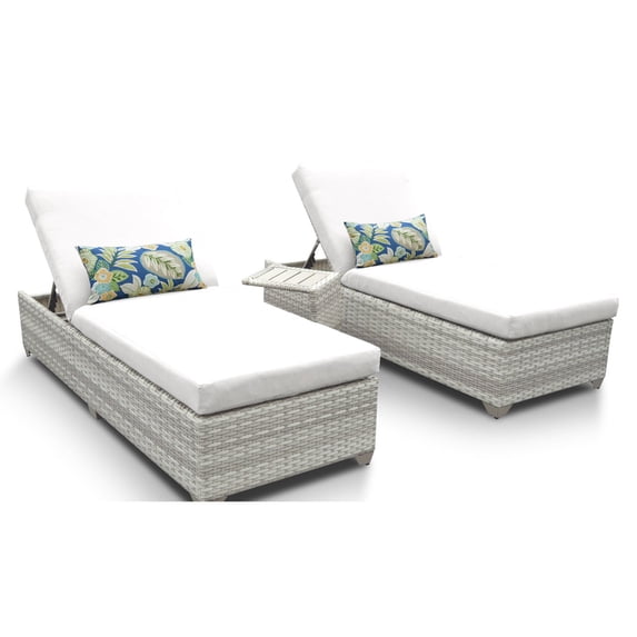 TK Classics Fairmont All-Weather Wicker Adjustable Chaise Lounge