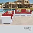 thumbnail image 1 of TK Classic Monaco 5 Piece Wicker Patio Sofa Set in Red, 1 of 2