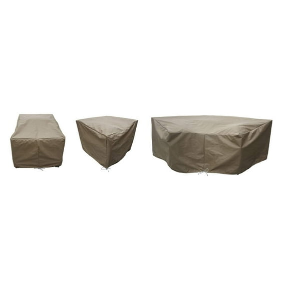 TK Classics Barbados 06lWC Outdoor Patio Furniture Cover Set