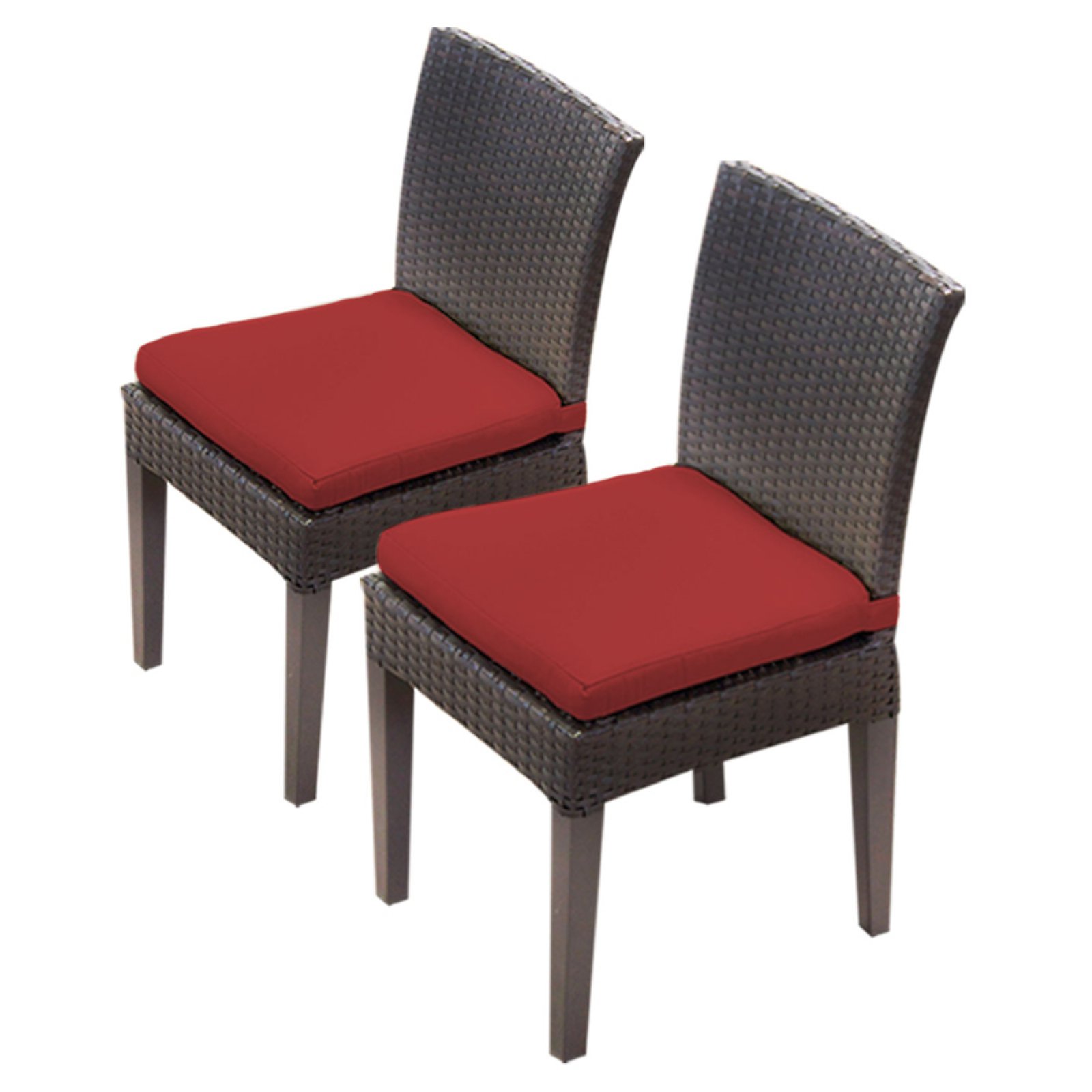 TK Classics Barbados Wicker Armless Patio Dining Chair - image 1 of 2