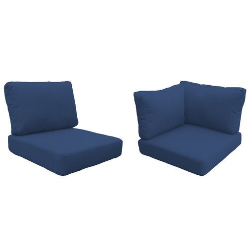 TK Classics Capecod 14 Piece Outdoor Lounge Chair Cushion Set