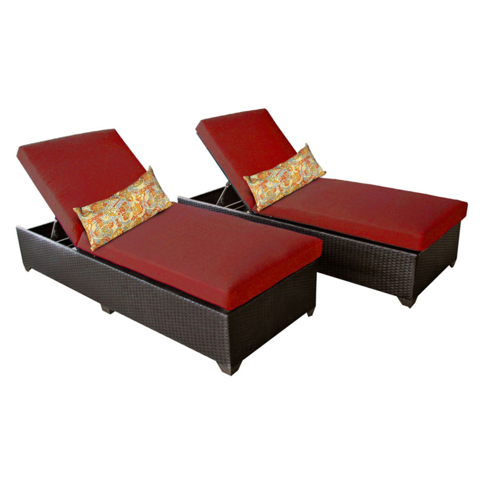 TK Classics Classic Outdoor Chaise Lounge - Set of 2 Chairs and Cushion Covers - image 1 of 2
