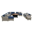 thumbnail image 1 of TK Classics Coast 17 Piece Wicker Patio Furniture Set with Fire Pit Table, 1 of 11