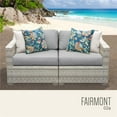 thumbnail image 1 of TK Classics FAIRMONT-02a-GREY Fairmont Outdoor Wicker Patio Furniture Set 02a, Grey - 2 Piece, 1 of 3