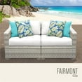 thumbnail image 1 of TK Classics FAIRMONT-02a-WHITE Fairmont Outdoor Wicker Patio Furniture Set 02a, Sail White - 2 Piece, 1 of 5