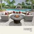 thumbnail image 1 of TK Classics FAIRMONT-06h-WHITE Fairmont 6 Piece Outdoor Wicker Patio Furniture Set 06h, Sail White, 1 of 2