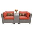 thumbnail image 1 of TK Classics FLORENCE-03b-TANGERINE Florence Outdoor Wicker Patio Furniture Set 03b, Tangerine - 3 Piece, 1 of 2