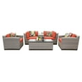 thumbnail image 1 of TK Classics FLORENCE-06d-TANGERINE 110 ft. Florence 6 Piece Outdoor Wicker Patio Furniture Set, Tangerine, 1 of 2