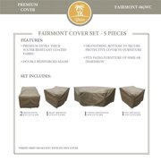 TK Classics Fairmont 06 U-Shaped Conversation Set Protective Cover Set