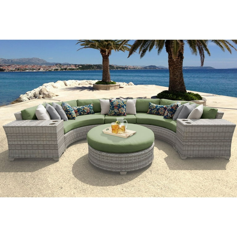 TK Classics Fairmont 06C Wicker 6 Piece Conversation Set - Walmart.com