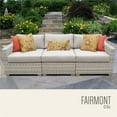 thumbnail image 1 of TK Classics Fairmont 3-Piece Wicker Patio Sofa in Beige and Gray, 1 of 5