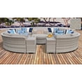 thumbnail image 1 of TK Classics Fairmont All-Weather Wicker 11 Piece Round Sectional Patio Conversation Set, 1 of 2