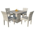 thumbnail image 1 of TK Classics Fairmont All-Weather Wicker 5 Piece Square Table Patio Dining Set, 1 of 9