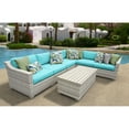 thumbnail image 1 of TK Classics Fairmont All-Weather Wicker 7 Piece Corner Sectional Conversation Set, 1 of 2