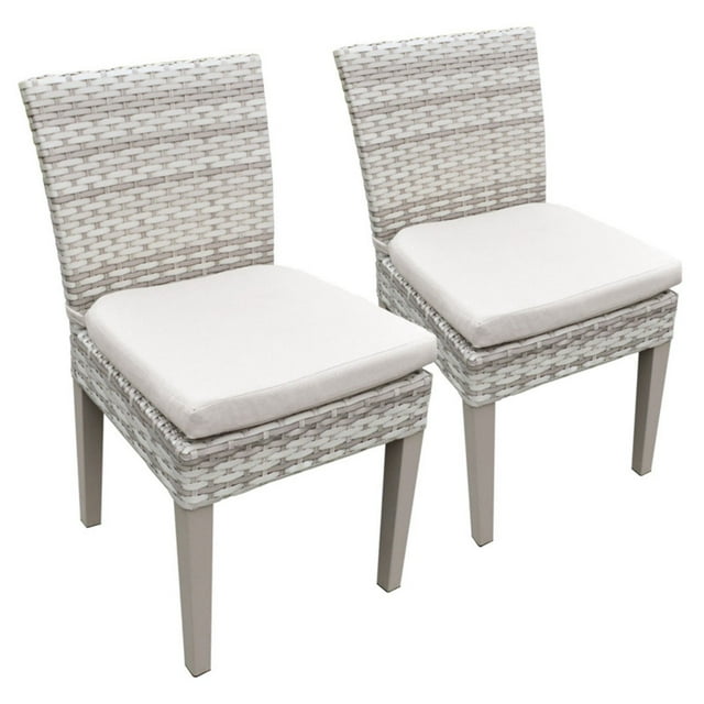 TK Classics Fairmont Armless Outdoor Dining Chairs