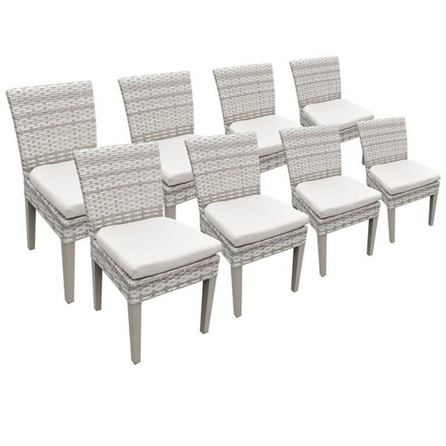8 Fairmont Armless Dining Chairs-Color:Beige