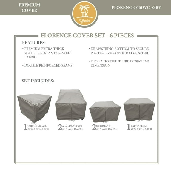 TK Classics Florence 06fWC Conversation Cover Set