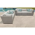 thumbnail image 1 of TK Classics Florence 5-Piece Patio Wicker Sofa Set in Beige, 1 of 5