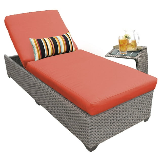 TK Classics Florence All Weather Wicker Outdoor Chaise