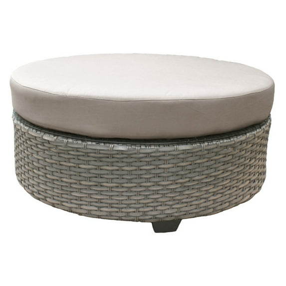 Delacora TKC-DPF-TAB055BCTRND Florence 43" Wide Aluminum Framed Acrylic Upholstered