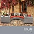 thumbnail image 1 of TK Classics FLORENCE-04c-TANGERINE Florence Outdoor Wicker Patio Furniture Set 04c, Tangerine - 4 Piece, 1 of 2