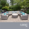 thumbnail image 1 of TK Classics FLORENCE-08e-BEIGE Florence Outdoor Wicker Patio Furniture Set 08e, Beige - 8 Piece, 1 of 2