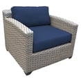 thumbnail image 1 of TK Classics Florence Wicker Patio Club Chair in Navy, 1 of 2