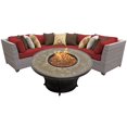 thumbnail image 1 of TK Classics Florence Wicker Patio Set with Balmoral Fire Pit Table, 1 of 2
