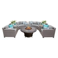thumbnail image 1 of TK Classics Florence Wicker Sectional Set with Tempe Fire Pit Table, 1 of 2