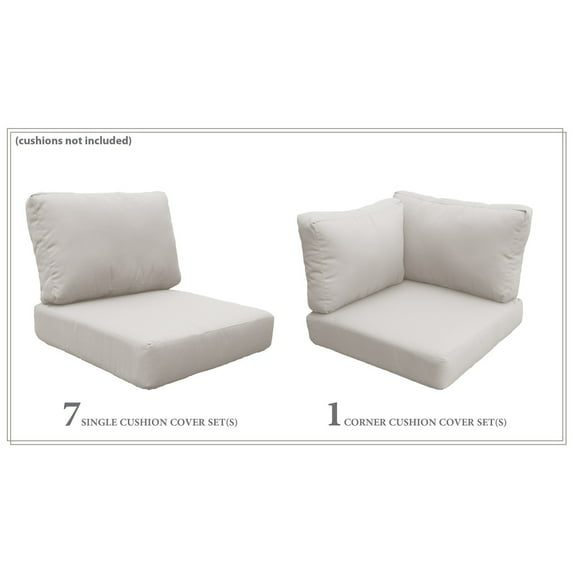 TK Classics High Back Cover Set in Beige for COAST-11d