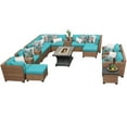 thumbnail image 1 of TK Classics Laguna 17 Piece Outdoor Wicker Patio Furniture Set 17b, 1 of 5