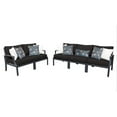 thumbnail image 1 of TK Classics Lexington 5 Piece Aluminum Patio Furniture Set 05a in Black, 1 of 8