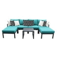 thumbnail image 1 of TK Classics Lexington 7 Piece Aluminum Patio Furniture Set 07a in Aruba, 1 of 10