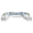 thumbnail image 1 of TK Classics Miami Wicker 12 Piece Patio Conversation Set, 1 of 3