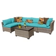 thumbnail image 1 of MONTEREY-06a-ARUBA Monterey 6 Piece Outdoor Wicker Patio Furniture Set 06a with 2 Covers: Beige and Aruba, 1 of 5