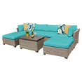 thumbnail image 1 of Monterey 7 Piece Outdoor Wicker Patio Furniture Set 07b, 1 of 5