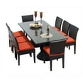 thumbnail image 1 of TK Classics Napa Rectangular Outdoor Patio Dining Table with 8 Armless Chairs, 1 of 2