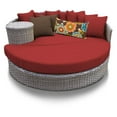 thumbnail image 1 of TK Classics OASIS-TERRACOTTA Oasis Circular Sun Bed - Outdoor Wicker Patio Furniture, Terracotta, 1 of 2