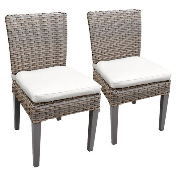 TK Classics Oasis Armless Outdoor Dining Chairs