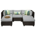 thumbnail image 1 of Delacora TKC-DPF-VEN05A Venice 96" Long Aluminum Framed Acrylic Upholstered Outdoor Sofa, 1 of 3