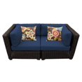 thumbnail image 1 of TK Classics Venice Wicker 2 Piece Sectional Patio Loveseat, 1 of 3