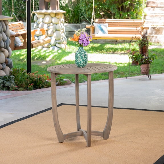 TK HERMOSA 27.5'' CIRCULAR WOOD TABLE