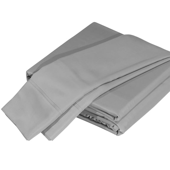TK Luxuriously Soft 100% Viscose Derived from Bamboo 4-Piece Sheet Set Oeko-TEX Certified King - Silver Grey