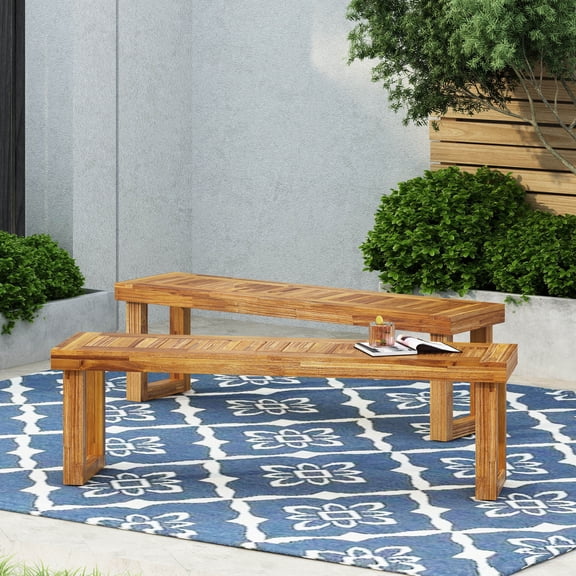 TK NESTOR BENCH SET OF 2 NATURAL