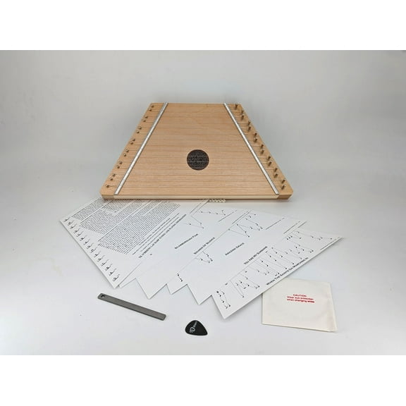 TK O'brien's Birch Lap Harp with Celtic Knot