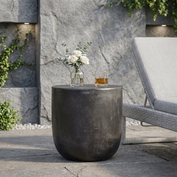 TK Outdoor LightWeight Concrete Side Table